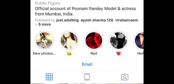  Poonam Pandey fucked by one his fan!! Official Instagram page